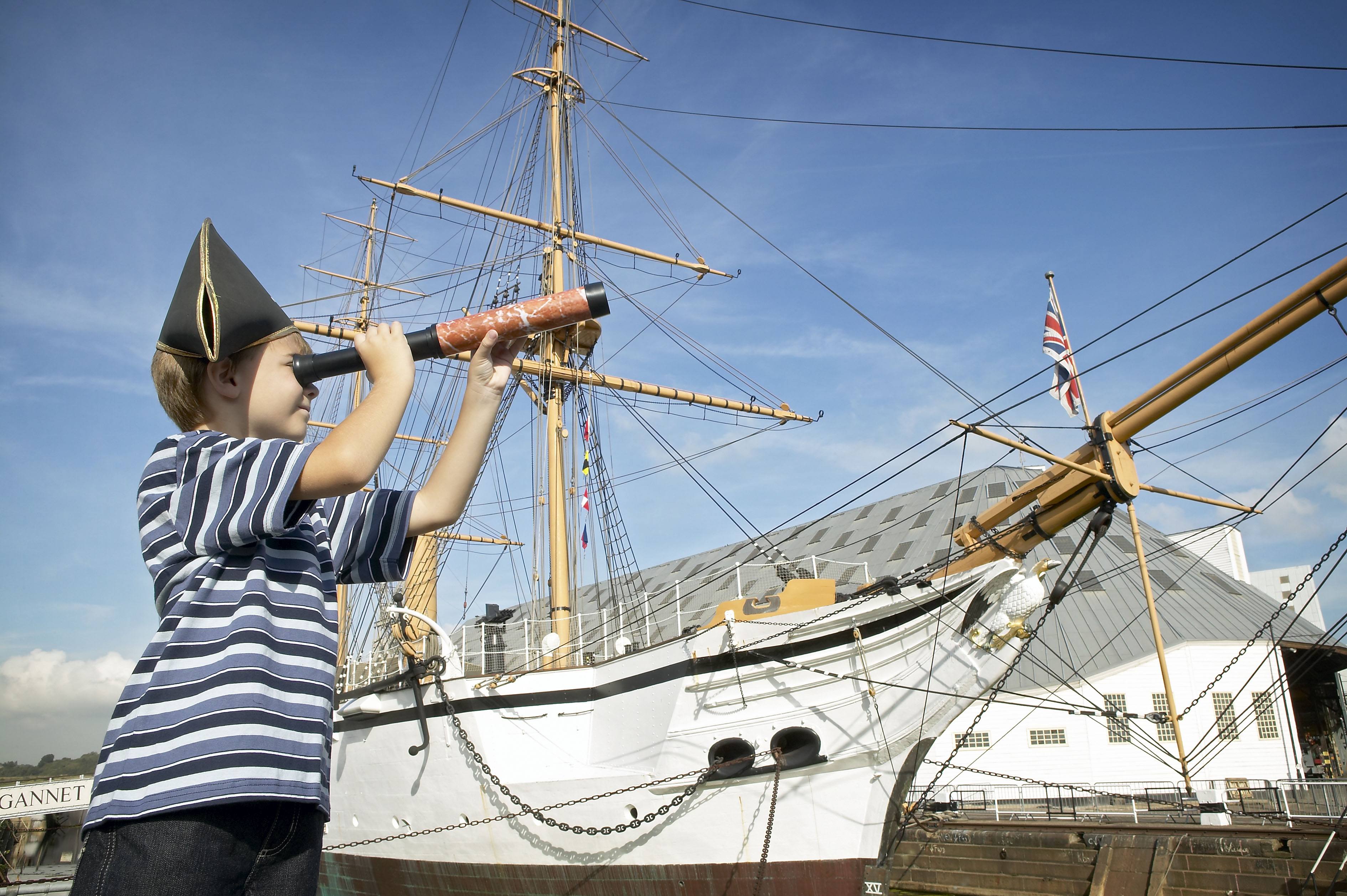 Historic Dockyard boy with telescope.JPG